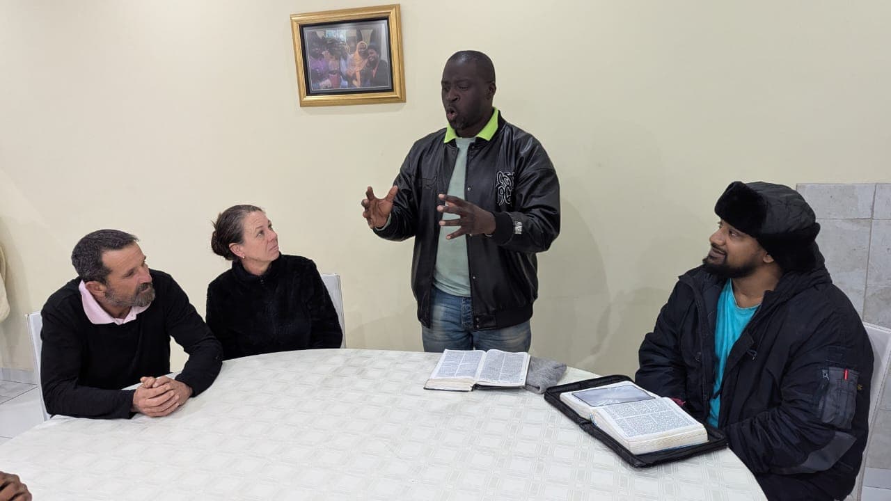 Bible study group gathering